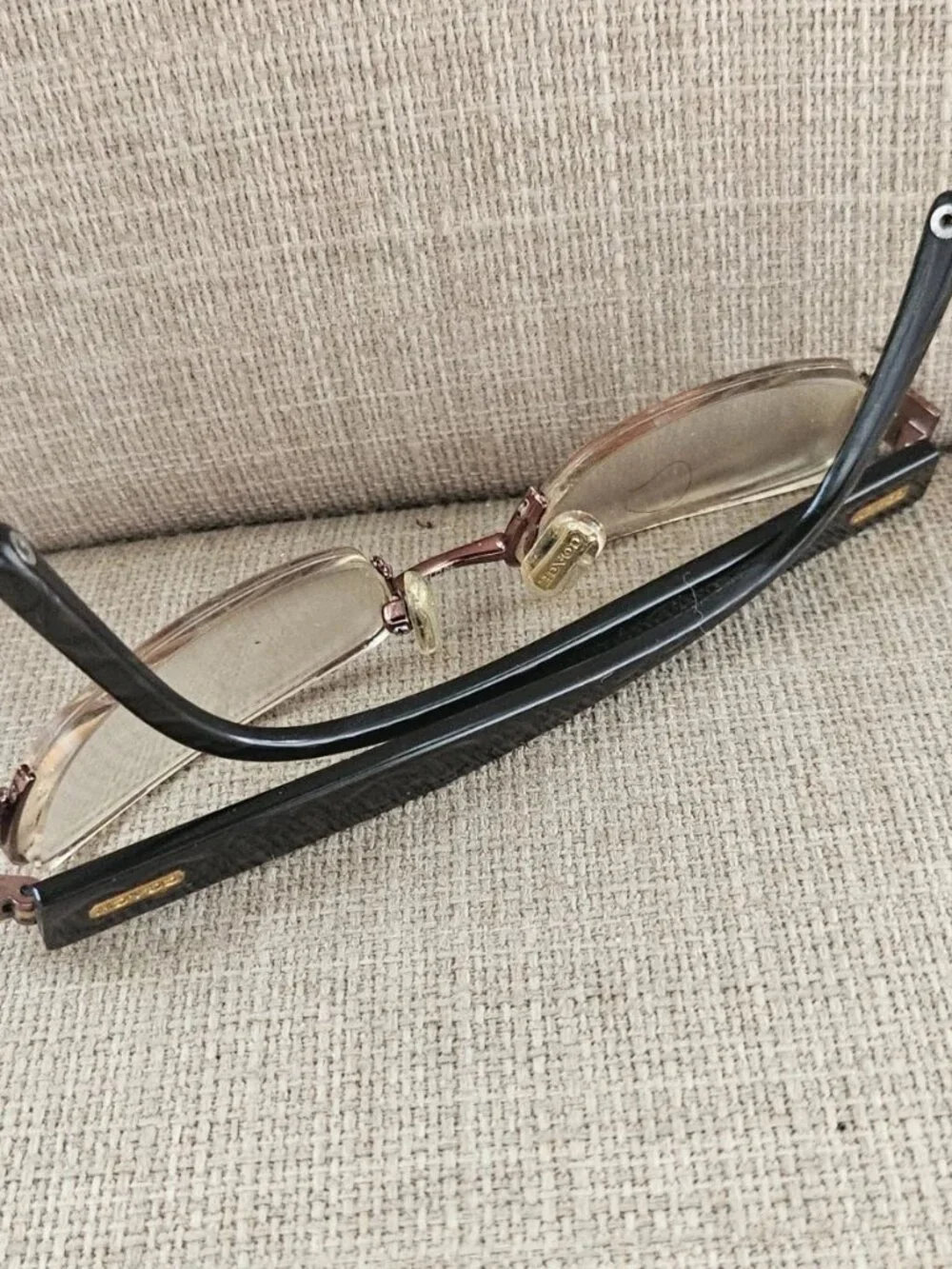 Coach Women Eyeglasses Frame Half Rim Glasses Eyewear LAVERNE 247 Tan